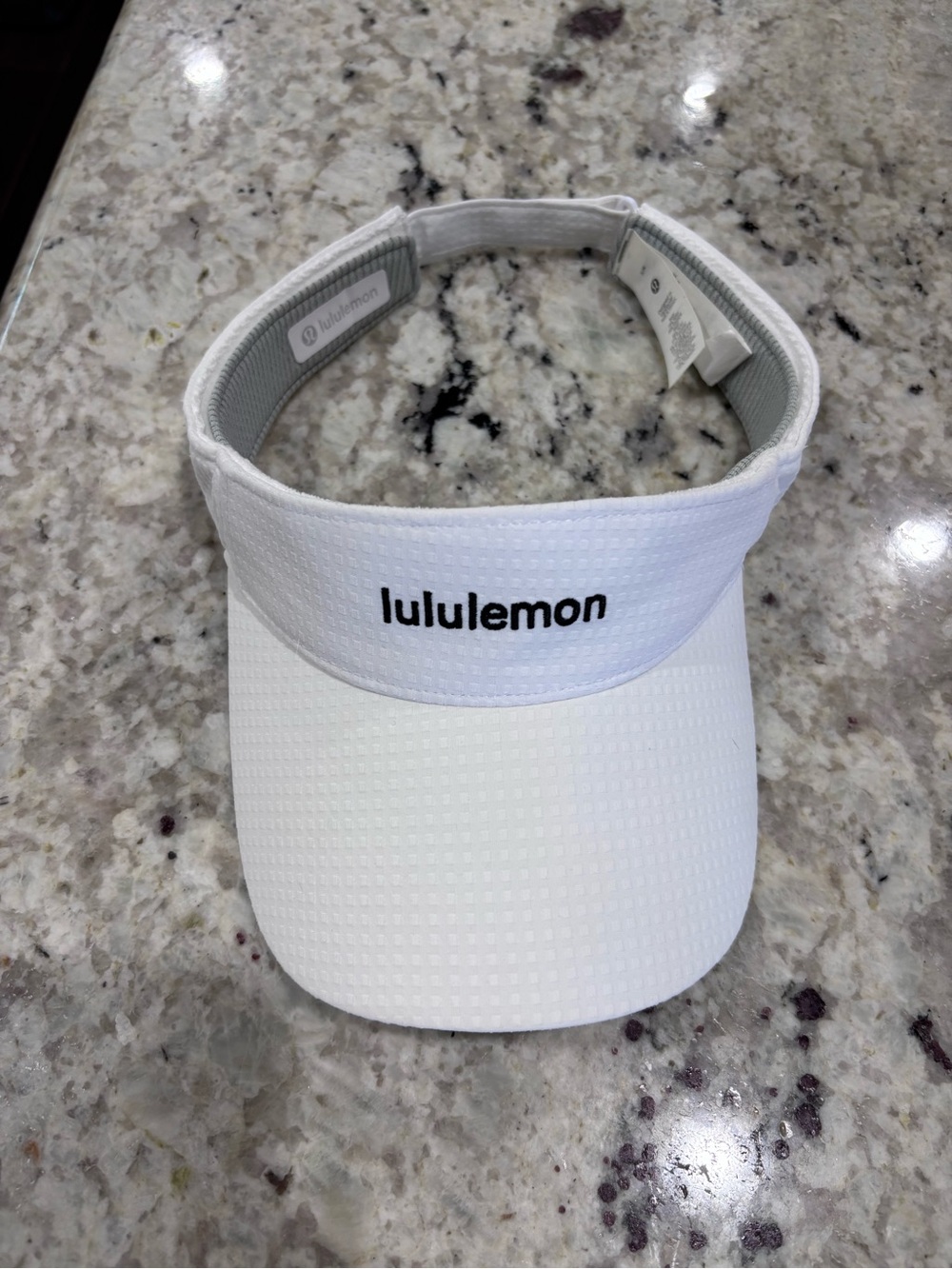 Lululemon White Removable Sweatband All-Sport Visor